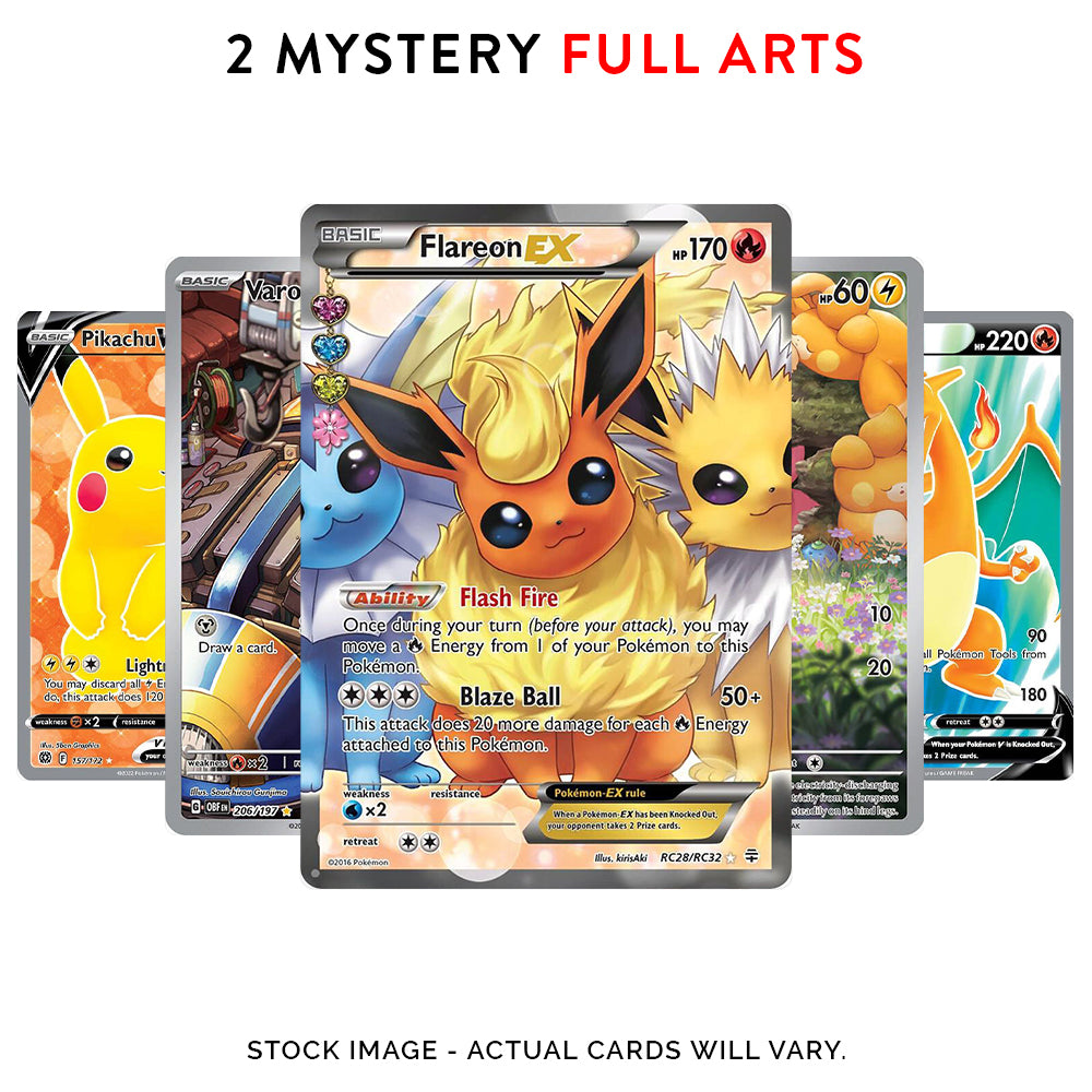 2 Mystery Full Art Pokemon Cards