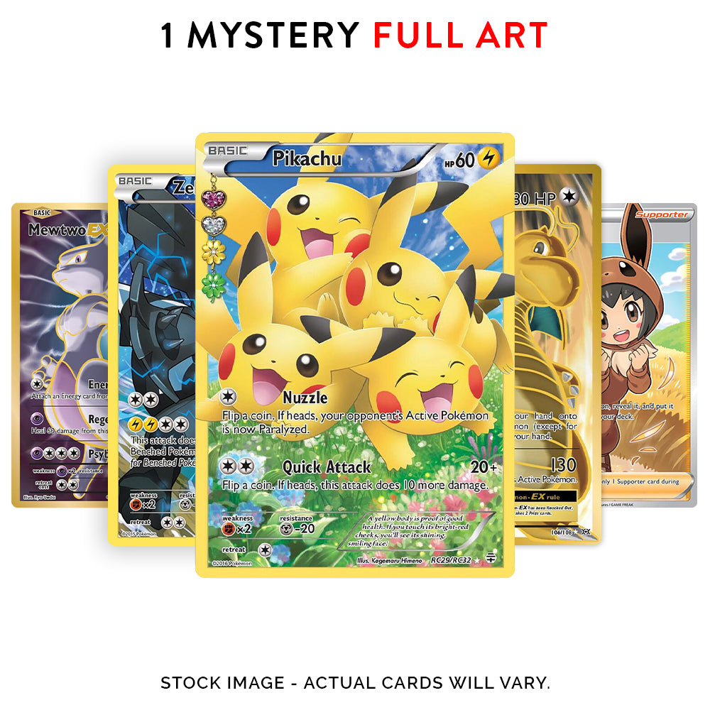 1 Mystery Full Art Pokemon Card